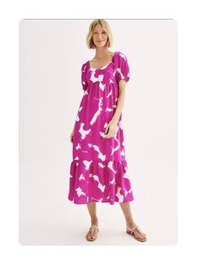 Nine West Babydoll Maxi Dress